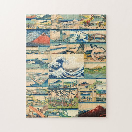 Great Wave Hokusai Mount Fuji Japanse Prints Legpuzzel (Verticaal)