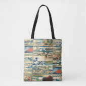 Great Wave Hokusai Mount Fuji Japanse Prints Tote Bag (Voorkant)