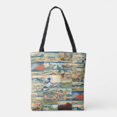 Great Wave Hokusai Mount Fuji Japanse Prints Tote Bag (Achterkant)