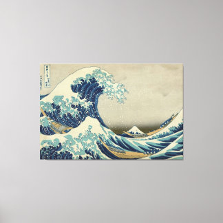 Great Wave Hokusai Stretched Canvas Print