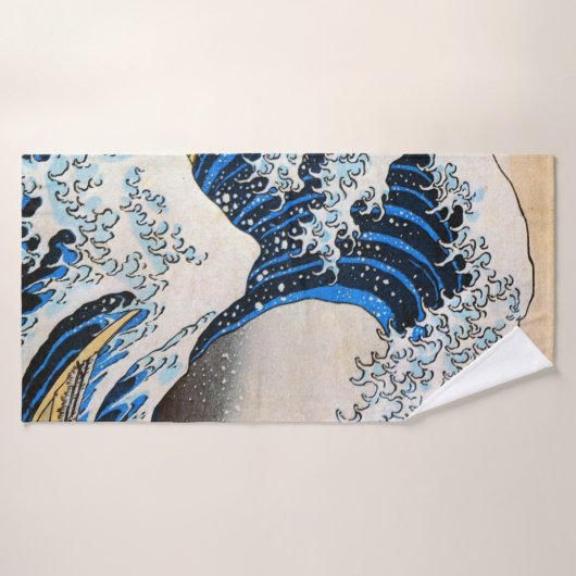 Great Wave, Hokusai, Ukiyo-e Badhanddoek (Badhanddoek)