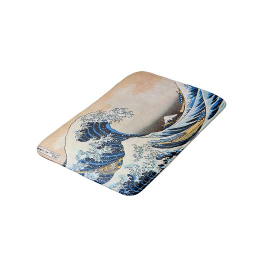 Great Wave, Hokusai, Ukiyo-e Badmat (Gekanteld)