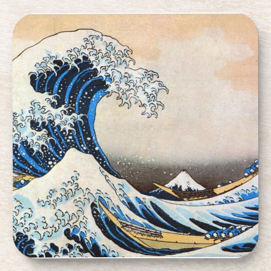Great Wave, Hokusai, Ukiyo-e Bier Onderzetter (Voorkant)