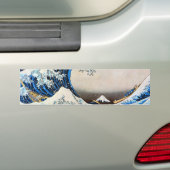 Great Wave, Hokusai, Ukiyo-e Bumpersticker (Op auto)