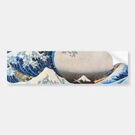 Great Wave, Hokusai, Ukiyo-e Bumpersticker