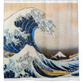 Great Wave, Hokusai, Ukiyo-e Douchegordijn (Voorkant)
