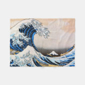 Great Wave, Hokusai, Ukiyo-e Fleece Deken (Voorkant (Horizontaal))