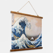 Great Wave, Hokusai, Ukiyo-e Hangend Wandkleed (Gebogen)