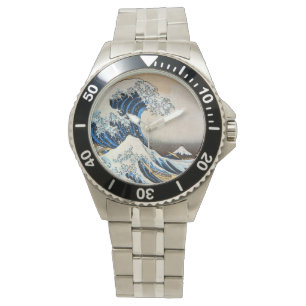 Great Wave, Hokusai, Ukiyo-e Horloge