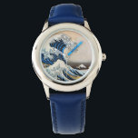 Great Wave, Hokusai, Ukiyo-e Horloge<br><div class="desc">Katsushika Hokusai (oktober of november 1760 - 10 mei 1849) was een Japanse kunstenaar, ukiyo-e schilder en printmaker van de Edo-periode. In zijn tijd was hij Japan's grootste expert op het gebied van Chinees schilderen. Hokusai, geboren in Edo (thans Tokio), is het bekendst als auteur van de houtblokdrukserie 36 Uitzichten...</div>