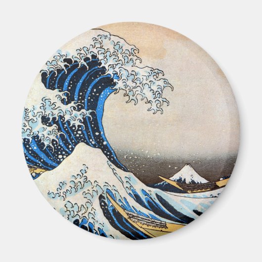 Great Wave, Hokusai, Ukiyo-e Magneet (Voorkant)
