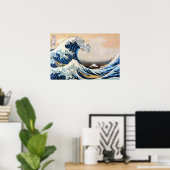 Great Wave, Hokusai, Ukiyo-e Poster (Thuiskantoor)