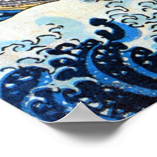 Great Wave, Hokusai, Ukiyo-e Poster (Hoek)