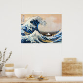 Great Wave, Hokusai, Ukiyo-e Poster (Keuken)