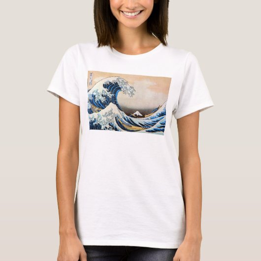 Great Wave, Hokusai, Ukiyo-e T-shirt (Voorkant)