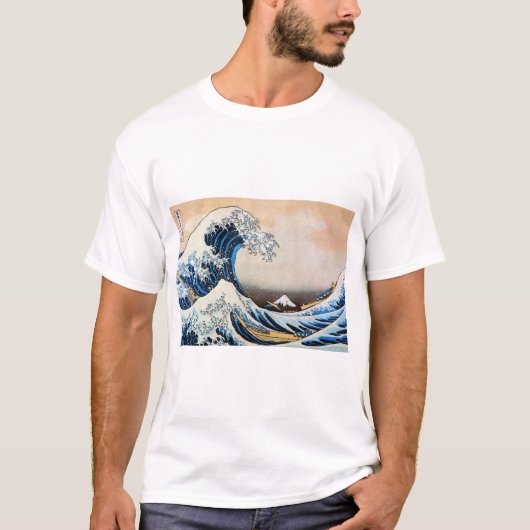 Great Wave, Hokusai, Ukiyo-e T-shirt (Voorkant)
