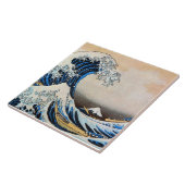 Great Wave, Hokusai, Ukiyo-e Tegeltje (Zijkant)