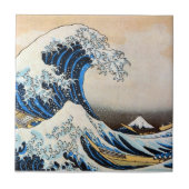 Great Wave, Hokusai, Ukiyo-e Tegeltje (Voorkant)