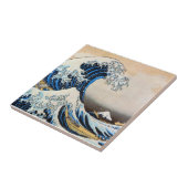 Great Wave, Hokusai, Ukiyo-e Tegeltje (Zijkant)
