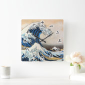 Great Wave, Hokusai, Ukiyo-e Vierkante Klok (Huis)