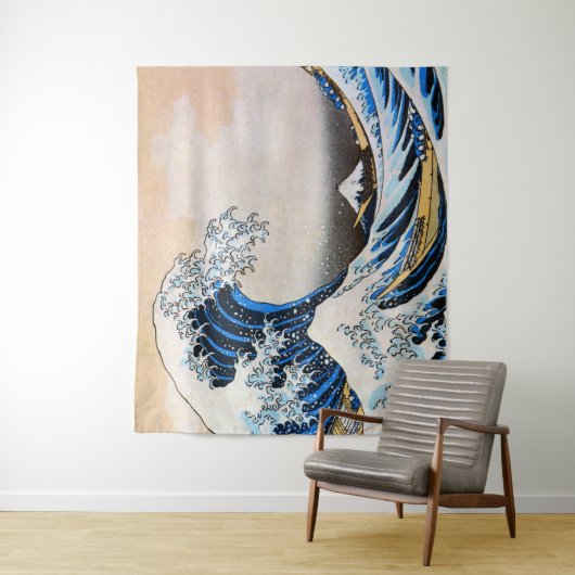 Great Wave, Hokusai, Ukiyo-e Wandkleed (In situ)