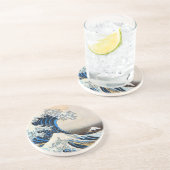 Great Wave, Hokusai, Ukiyo-e Zandsteen Onderzetter (Zijkant)