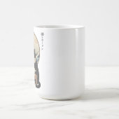 Great Wave Japanese Cat Eating Ramen Funny Art Koffiemok (Center)