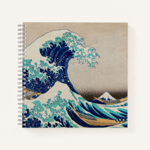 "Great Wave" Japanse kunst Hokusai Notitieboek