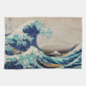 "Great Wave"  Japanse kunst Hokusai Theedoek (Horizontaal)