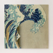 Great Wave Kanagawa Illustratie Japans Legpuzzel (Horizontaal)