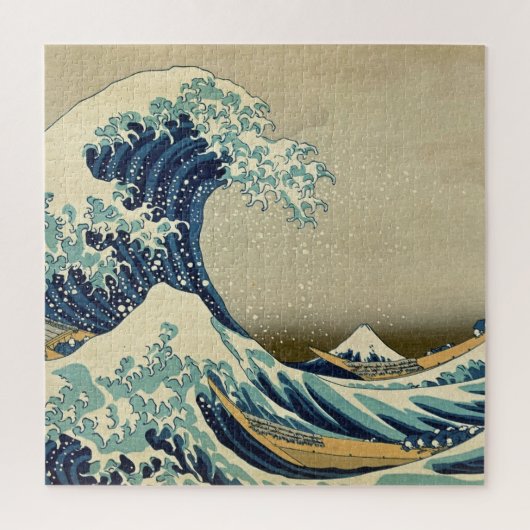 Great Wave Kanagawa Illustratie Japans Legpuzzel (Verticaal)