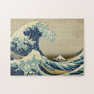 Great Wave Kanagawa Illustratie Japans Legpuzzel