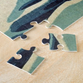 Great Wave Kanagawa Illustratie Japans Legpuzzel (Zijkant)