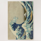 Great Wave Kanagawa Illustratie Japans Legpuzzel (Verticaal)