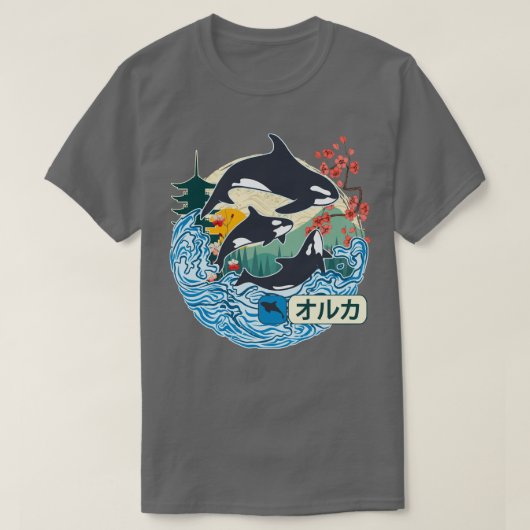 Great Wave Kanagawa Japan Vint T-shirt (Design voorkant)