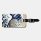 Great Wave Kanagawa Japanese Painting Bagagelabel (Voorkant horizontaal)