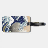 Great Wave Kanagawa Japanese Painting Bagagelabel (Achterkant horizontaal)