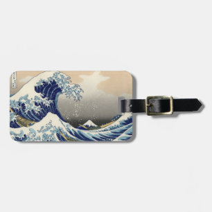 Great Wave Kanagawa Japans schilderen Bagagelabel