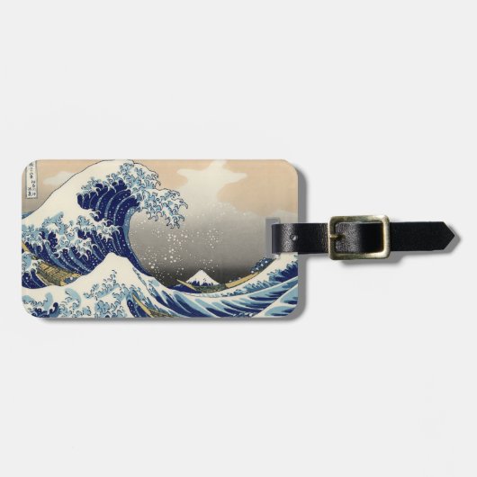 Great Wave Kanagawa Japans schilderen Bagagelabel (Voorkant horizontaal)
