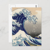 Great Wave Kanagawa Japans schilderen Briefkaart (Voorkant / Achterkant)
