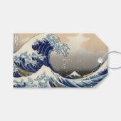 Great Wave Kanagawa Japans schilderen Cadeaulabel (Voorkant (Horizontaal))