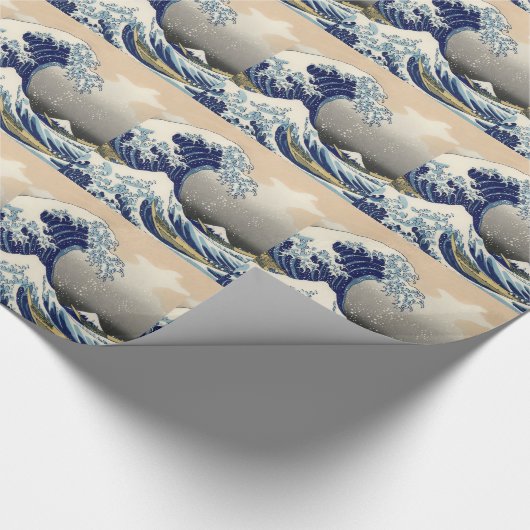 Great Wave Kanagawa Japans schilderen Cadeaupapier (Hoek)