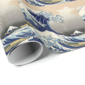 Great Wave Kanagawa Japans schilderen Cadeaupapier (Rol Hoek)