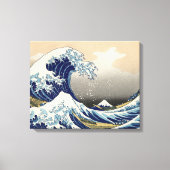 Great Wave Kanagawa Japans schilderen Canvas Afdruk (Voorkant)