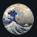 Great Wave Kanagawa Japans schilderen Dartbord<br><div class="desc">De Japanse Woodcut Wave — de berg Fuji Wave door Hokusa Er is een grote golf in de oceaan — en je ziet de berg Fuji op de verre achtergrond — de golf draait rond de grote berg Fuji. De gigantische golf is zo intens dat je de boetseerders op de...</div>