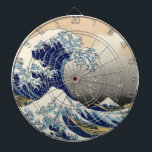 Great Wave Kanagawa Japans schilderen Dartbord<br><div class="desc">De Japanse Woodcut Wave — de berg Fuji Wave door Hokusa Er is een grote golf in de oceaan — en je ziet de berg Fuji op de verre achtergrond — de golf draait rond de grote berg Fuji. De gigantische golf is zo intens dat je de boetseerders op de...</div>