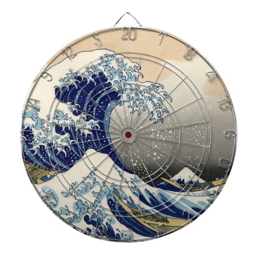 Great Wave Kanagawa Japans schilderen Dartbord (Voorkant)