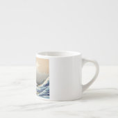 Great Wave Kanagawa Japans schilderen Espresso Kop (Rechts)