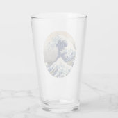 Great Wave Kanagawa Japans schilderen Glas (Achterkant)
