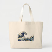 Great Wave Kanagawa Japans schilderen Grote Tote Bag (Voorkant)